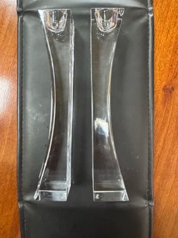 Nambe Chrystal “Kissing” candlesticks