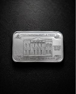 First National Mint & Trust .999 Fine Silver Bar