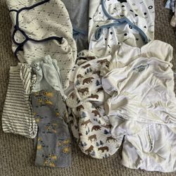 0-3 Baby Swaddles with Small Boppy 