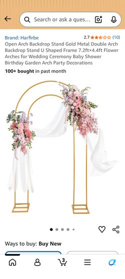 Brand New Double Arch- Wedding/Birthday Party