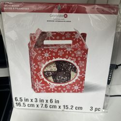 3pc Holiday Treat Boxes 