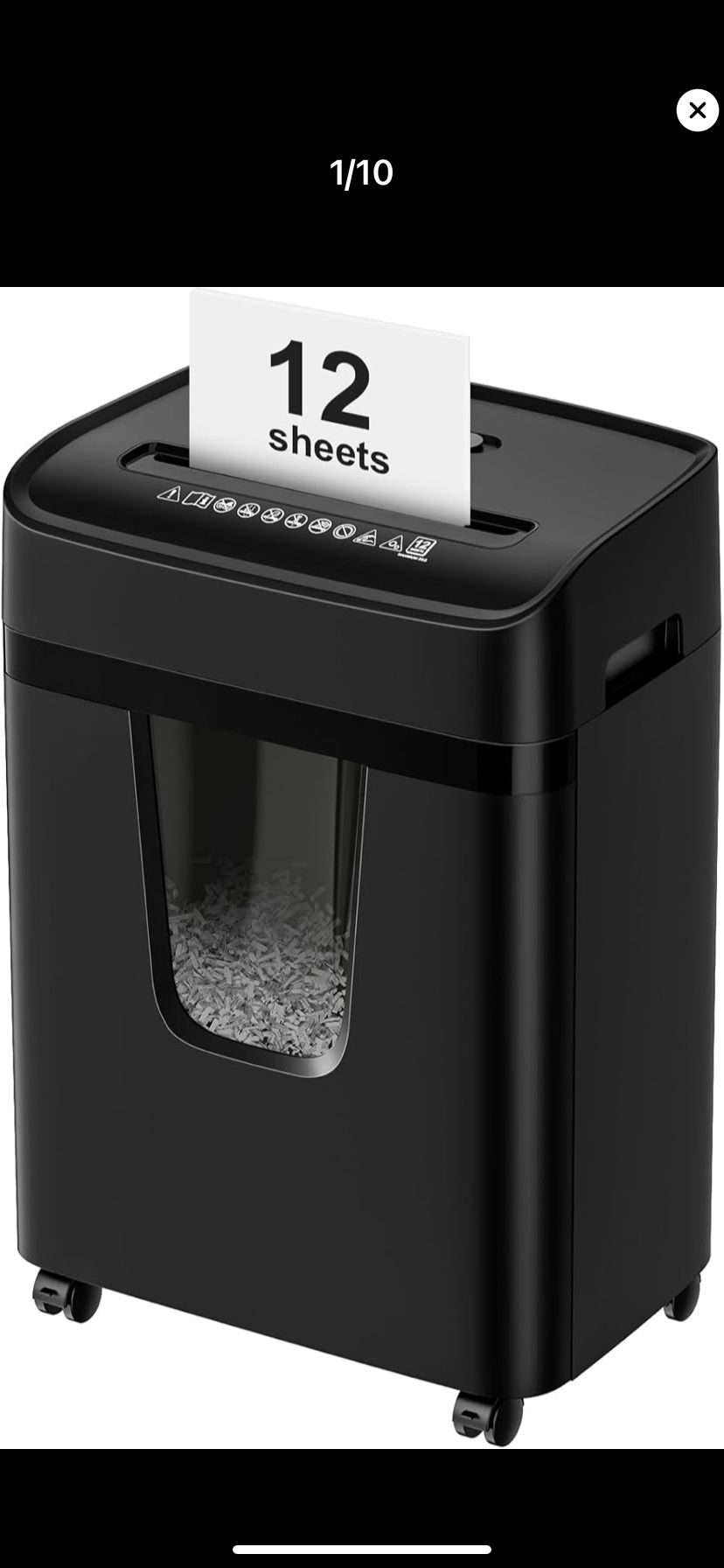 Bonsai 12 Sheet Cross Cut Paper Shredder $60 OBO