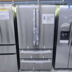 NEW SHARP FRENCH DOOR REFRIGERATOR  WITH ICE MAKER 1 YEAR WARRANTY  /1 AÑO DE GARANTIA POR ESCRITO 