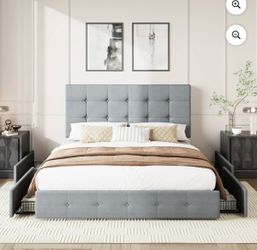 Full Size Platform Bed Frame - QESS002