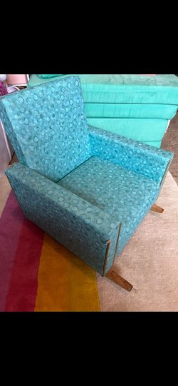 Vintage retro 50s/60s vinyl kids rocking chair $100