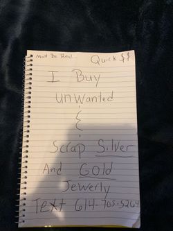 Gold and silver wanted
