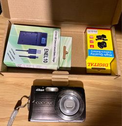 Nikon Coolpix Digital Camera with Accessories