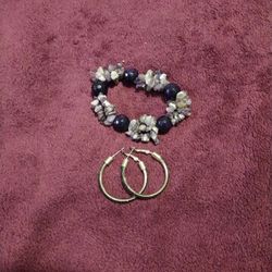 Bracelet And Earrings Set *Pick Up Only*