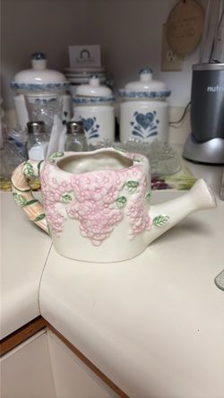 Ceramic Watering Can PLANTER READ DESCRIPTION