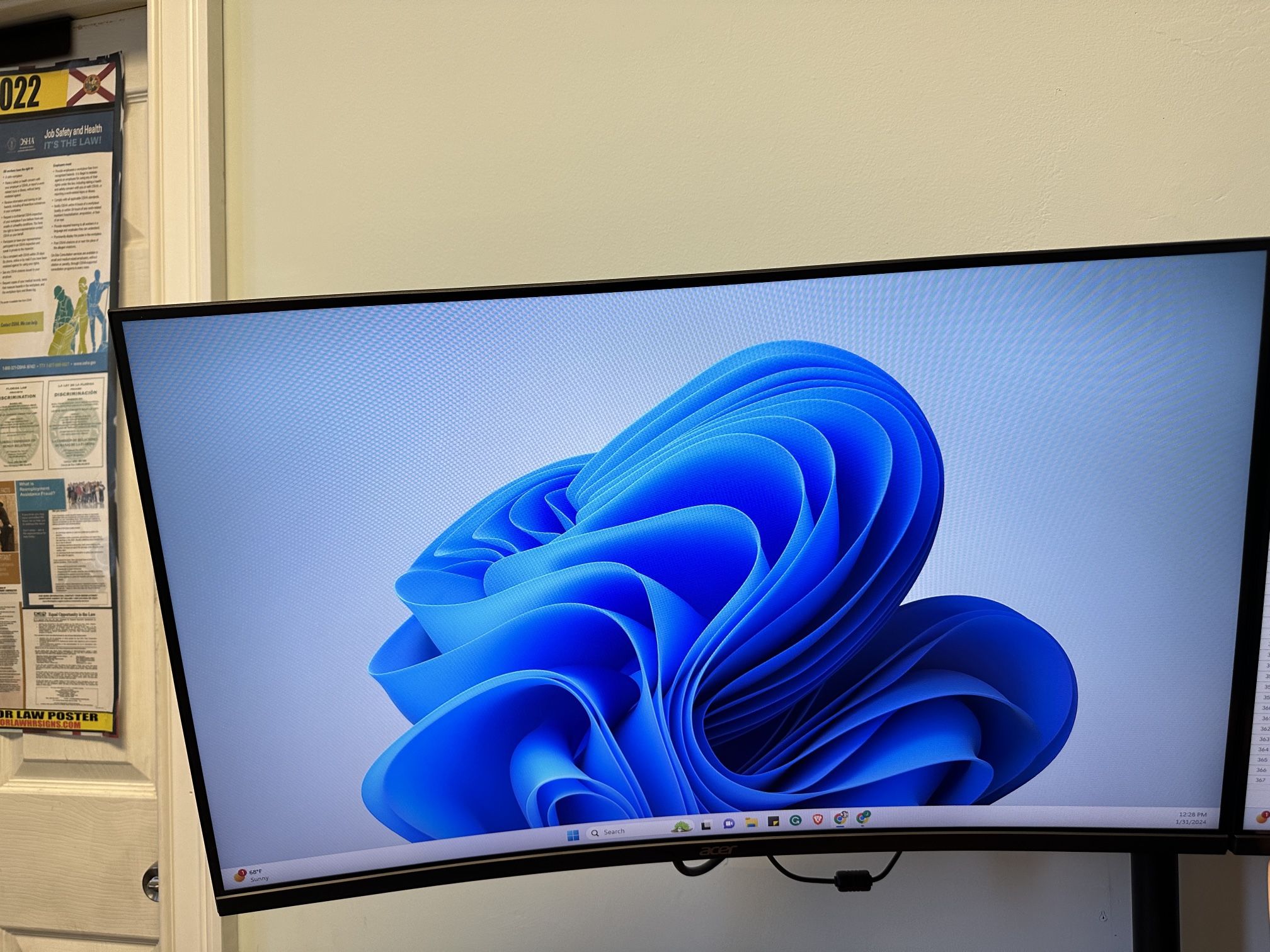 Acer Curved 32” Monitor