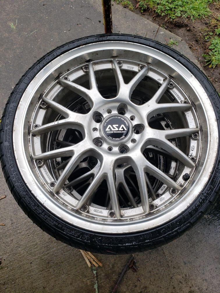 3 - 18inch ASA wheels and tires 5x120mm for Sale in Lake Stevens, WA ...