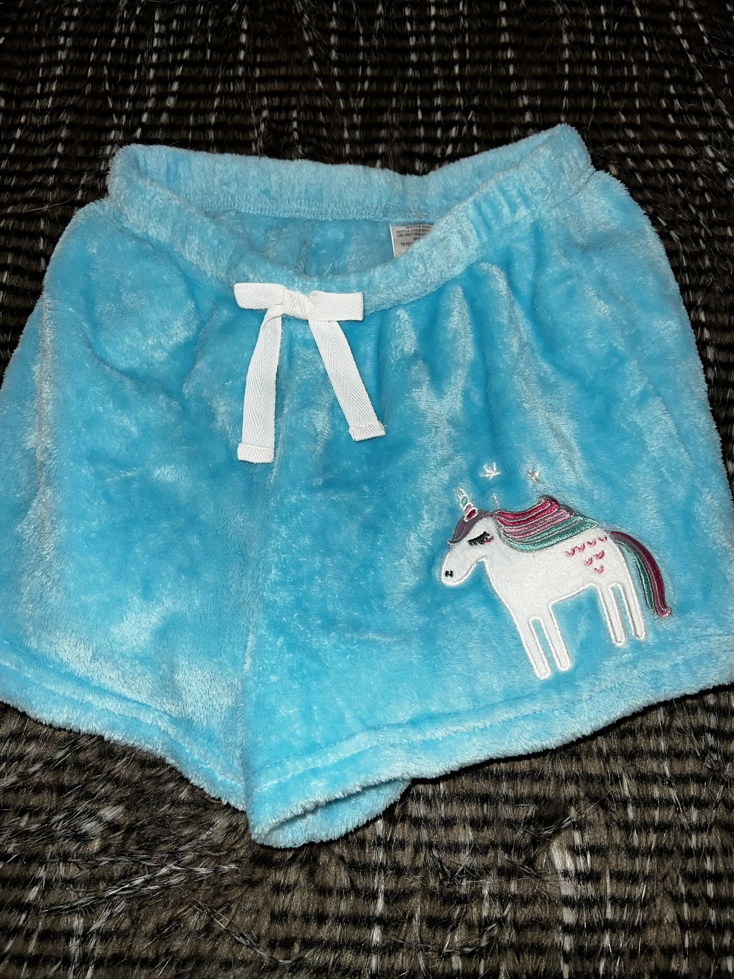 Girls Size 7 Unicorn Sleep Shorts Fleece
