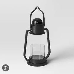 Aluminum Outdoor Lantern Candle Holder Black - Smith & Hawken™