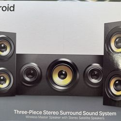 Polaroid Three Piece Surround Sound System