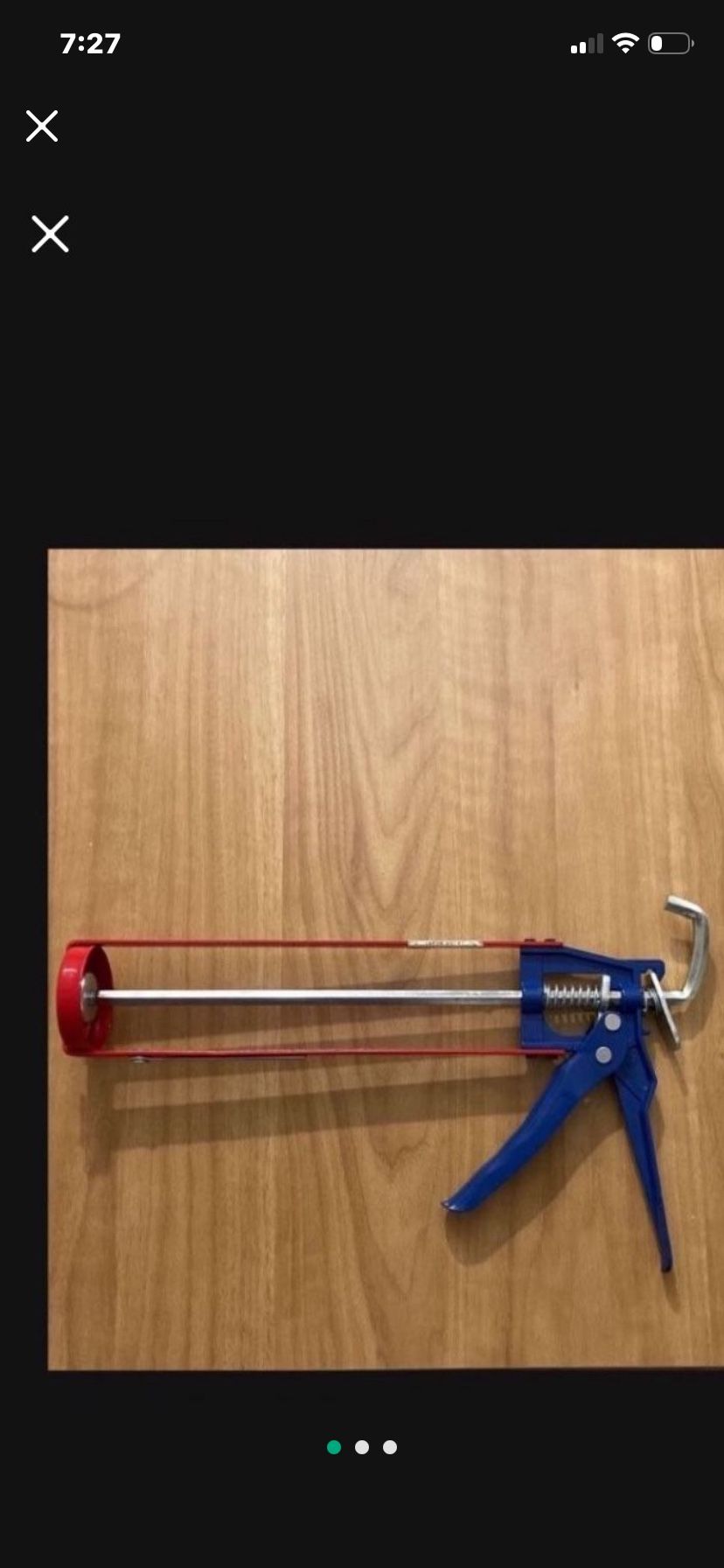 NEW Skeleton Hex Rod Contractor Caulk Gun With Seal Punch New