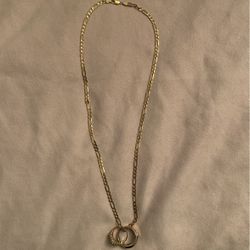 14k Figaro Gold Necklace