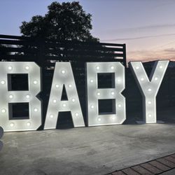 Baby Shower / Marquee Letters 