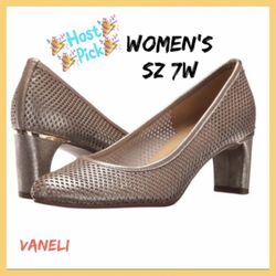 NIB Womens Designer Vaneli Dawne Heels Sz:7W