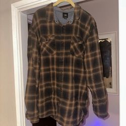 Vans button-down flannel shirt