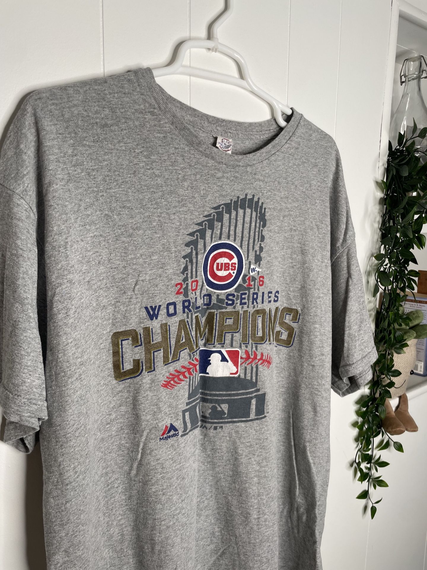 2016 Chicago Cubs World Series Champions Shirt - Delta Pro Weight Tag - Vintage Fit L