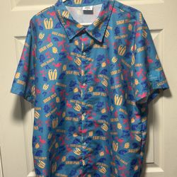 Sugar Land Space Cowboys XL Shirt Minor League Baseball Hawaiian Polo BDA Sports