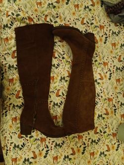 Long brown boots