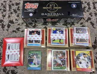 2022 Topps 582 Montgomery Club Comp. Set SEALED + Sets 1 - 5 +Auto Sheldon Neuse