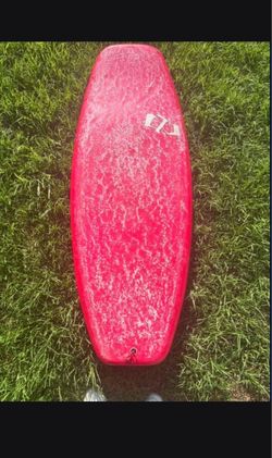 Mini Simmons twin fin surfboard