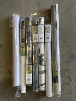 Lot of 10 Rolls Peel and Stick Wallpaper and Window Film - Threshold, Artscape