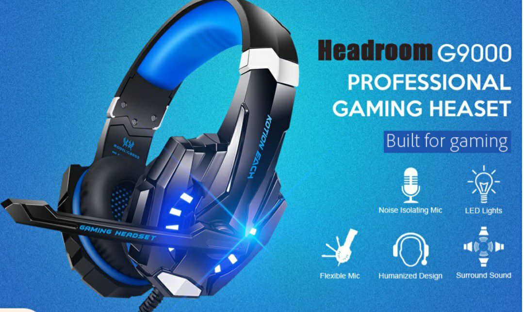 Gaming Headset with Mic for PC,PS4,Xbox One,Over-Ear Headphones