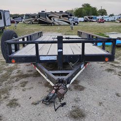 16 Ft Pipe Rail Equipment Trailer