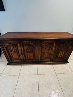 Vintage mid century oak Buffett (Heavy)
