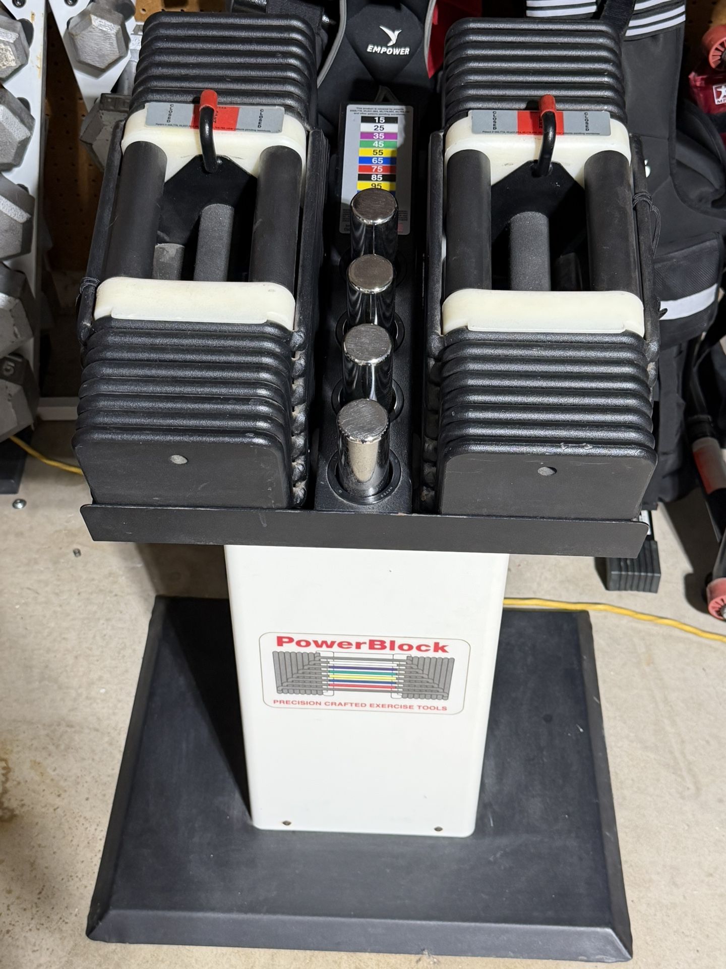 Powerblocks With Stand 5-85 Lbs