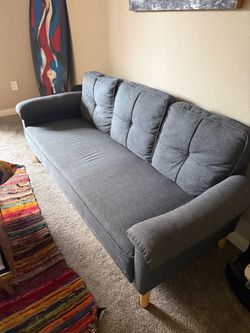 Grey 3 person couch  from wayfair