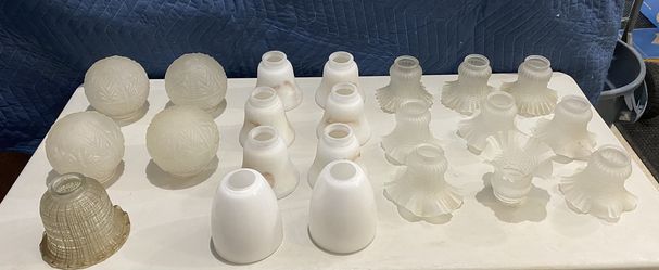 Light fixture glass globes $1 a piece
