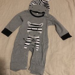 Costume Baby Zebra 3 To 6 Months 