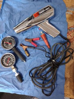 Sears DC Power Timing Light 6-12V with Gauges