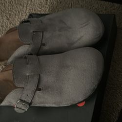Shoes slippers grey