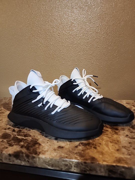 Adidas Originals CRAZY 1 ADV Black/White Leather Basketball Men Shoes 10.5 Used