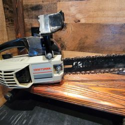 Vintage Craftsman And Homlite Chainsaws.
