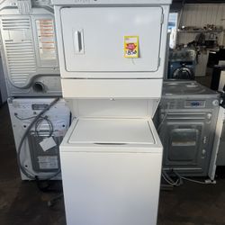 USED WHIRLPOOL ELECTRIC STACK WASHER AND  ELECTRIC DRYER 
