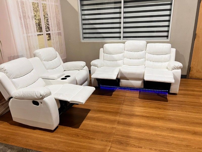 SOFA AND LOVESEAT RECLINERS ( LED LIGTHS)