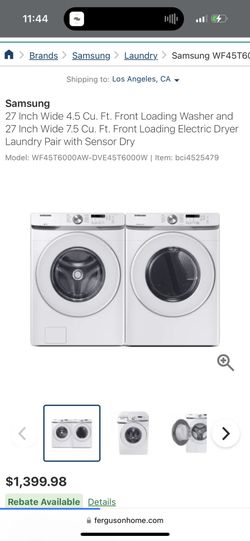 Samsung Washers 
