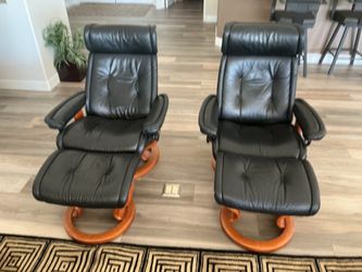 Lazy Boy Black Leather Recliners