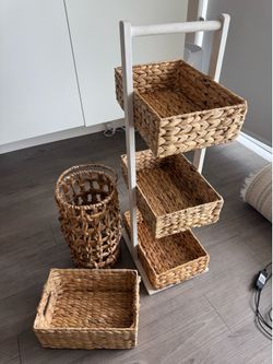 Wicker Basket Set