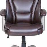 Serta Leather Office Chair, Brown
