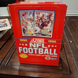 1990 Score Football Wax Box