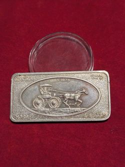 1973 horse and buggy Patrick mint .999 silver 1oz.