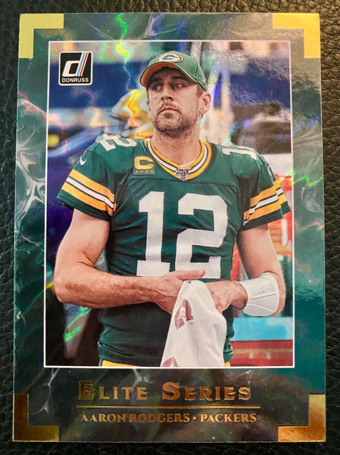 Aaron Rodgers 2020 Panini Donruss Football #ES-AR ELITE SERIES GREEN FOIL!