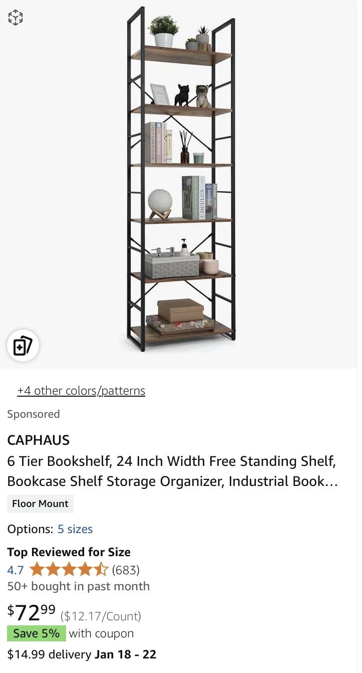 New Bookshelf (Never Opened)